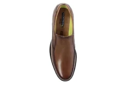 Florsheim Mens Midtown Moc Toe Slip On Oxford - Cognac -ADAS Shoes Shop US 01 300008 05