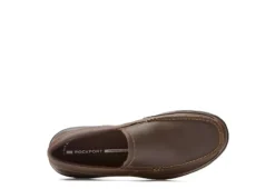Rockport Mens Junction Point Slip On Oxford - Brown -ADAS Shoes Shop US 01 311280 02