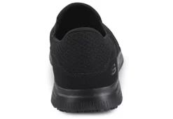 Skechers Mens Mcallen Slip Resistant Work Shoe - Black -ADAS Shoes Shop US 01 318033 02