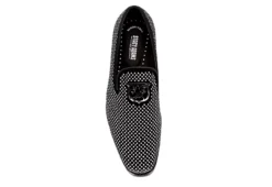 Stacy Adams Mens Swagger Studded Slip On Oxford - Black -ADAS Shoes Shop US 01 420069 05