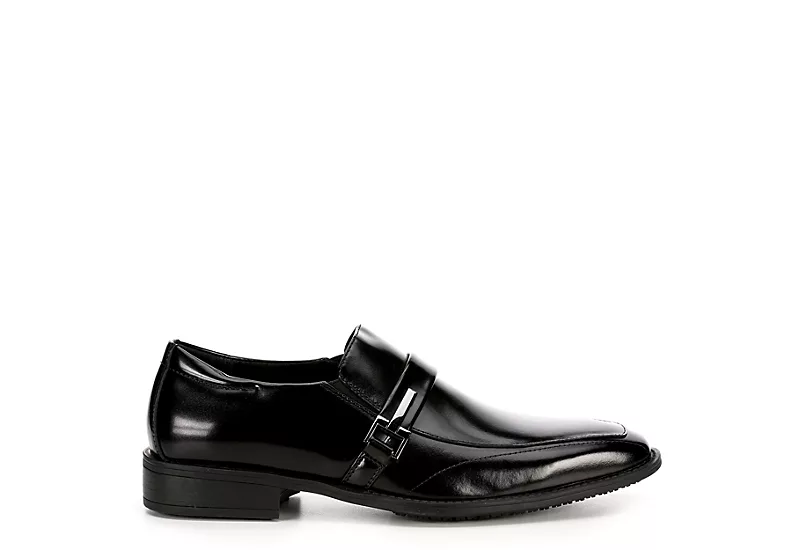 Stacy Adams Mens Abram Moc Toe Bit Slip On Oxford - Black 2 Stacy Adams Mens Abram Moc Toe Bit Slip On Oxford - Black - Image 2