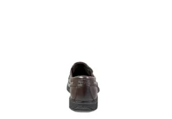 Nunn Bush Mens Bleeker Street Bike Toe Slip On Oxford - Brown -ADAS Shoes Shop US 01 500488 04