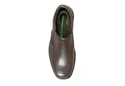 Nunn Bush Mens Bleeker Street Bike Toe Slip On Oxford - Brown -ADAS Shoes Shop US 01 500488 05