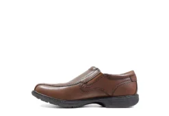 Nunn Bush Mens Bleeker Street Bike Toe Slip On Oxford - Cognac -ADAS Shoes Shop US 01 500489 03