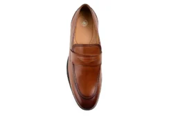 Thomas & Vine Mens Bishop Penny Loafer Oxford - Cognac -ADAS Shoes Shop US 01 500743 05