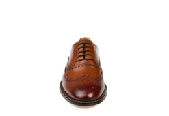 Thomas & Vine Mens Franklin Wingtip Oxford - Cognac -ADAS Shoes Shop US 01 500761 02