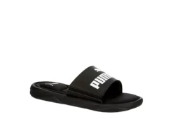 Puma Mens Royal Cat Memory Slide Sandal - Black
