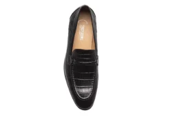Stacy Adams Mens Ferdinand Moc Toe Slip On Oxford - Black -ADAS Shoes Shop US 01 501551 05