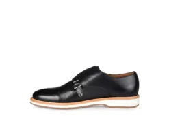 Thomas & Vine Mens Ransom Monk Strap Oxford - Black -ADAS Shoes Shop US 01 501656 03