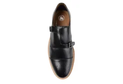 Thomas & Vine Mens Ransom Monk Strap Oxford - Black -ADAS Shoes Shop US 01 501656 05