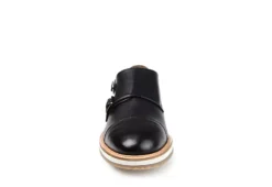 Thomas & Vine Mens Thatcher Monk Strap Oxford - Black -ADAS Shoes Shop US 01 501670 02