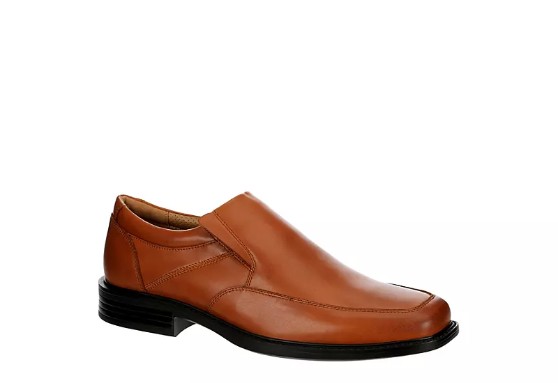 Borelli Mens Trenton Slip On Oxford - Cognac 1 Borelli Mens Trenton Slip On Oxford - Cognac