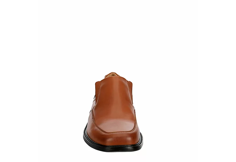Borelli Mens Trenton Slip On Oxford - Cognac 3 Borelli Mens Trenton Slip On Oxford - Cognac - Image 3