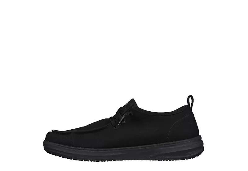 Skechers Mens Arch Fit Melo Slip Resistant Work Shoe - Black 3 Skechers Mens Arch Fit Melo Slip Resistant Work Shoe - Black - Image 3