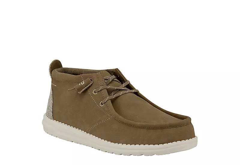 Heydude Mens Conrad Mid Sneaker - Tan 1 Heydude Mens Conrad Mid Sneaker - Tan