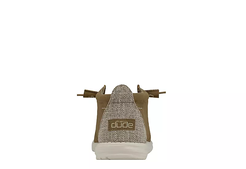 Heydude Mens Conrad Mid Sneaker - Tan 5 Heydude Mens Conrad Mid Sneaker - Tan - Image 5