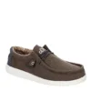Heydude Mens Wally Slip On Sneaker - Chocolate