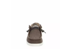 Heydude Mens Wally Slip On Sneaker - Chocolate -ADAS Shoes Shop US 01 501916 02