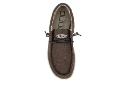 Heydude Mens Wally Slip On Sneaker - Chocolate -ADAS Shoes Shop US 01 501916 05