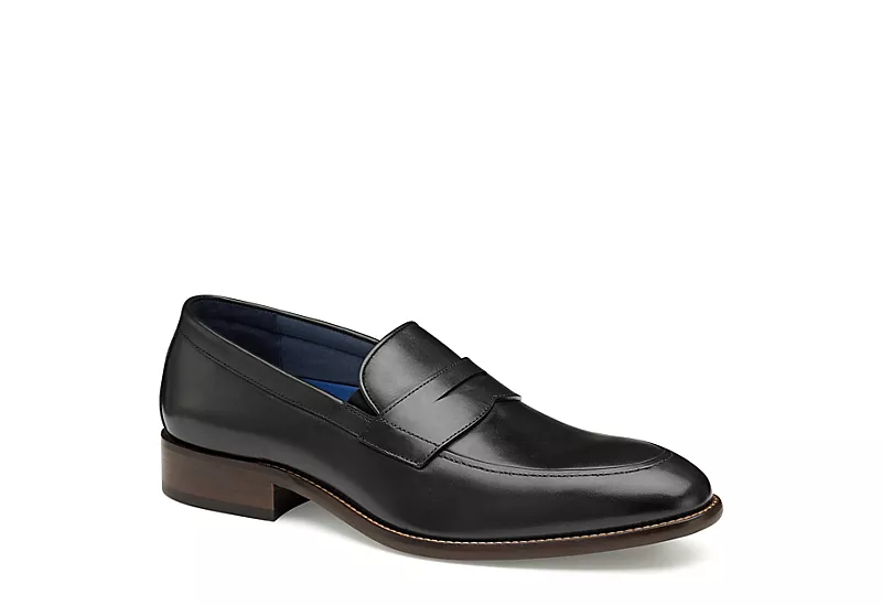 Johnston & Murphy Mens Stockton Penny Loafer Oxford - Black 1 Johnston & Murphy Mens Stockton Penny Loafer Oxford - Black