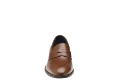 Johnston & Murphy Mens Stockton Penny Loafer Oxford - Dark Tan -ADAS Shoes Shop US 01 502051 02