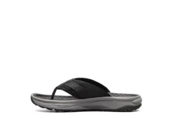 Florsheim Mens Tread Lite Flip Flop Sandal - Black -ADAS Shoes Shop US 01 502189 03