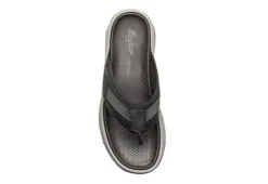 Florsheim Mens Tread Lite Flip Flop Sandal - Black -ADAS Shoes Shop US 01 502189 05