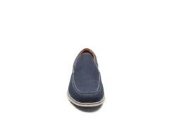 Florsheim Mens Montigo Canvas Venetian Loafer Oxford - Navy -ADAS Shoes Shop US 01 502198 02