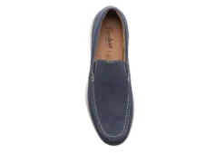 Florsheim Mens Montigo Canvas Venetian Loafer Oxford - Navy -ADAS Shoes Shop US 01 502198 05