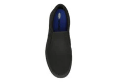 Dr. Scholl's Mens Valiant Slip Resistant Work Shoe - Black -ADAS Shoes Shop US 01 502218 05