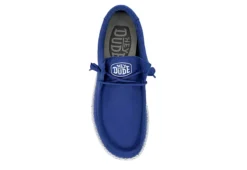 Heydude Mens Wally Slip On Sneaker - Blue -ADAS Shoes Shop US 01 502319 05
