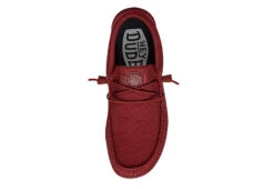 Heydude Mens Wally Slip On Sneaker - Red 11 Heydude Mens Wally Slip On Sneaker - Red -ADAS Shoes Shop US 01 502323 04