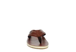 Restoration Mens Delmare Flip Flop Sandal - Brown -ADAS Shoes Shop US 01 502362 02
