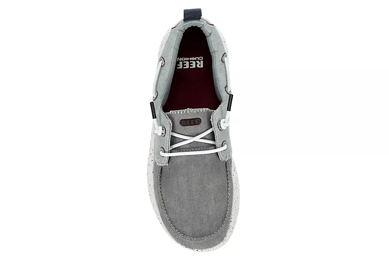 Reef Mens Swellsole Pier Boat Shoe - Grey 6 Reef Mens Swellsole Pier Boat Shoe - Grey - Image 6
