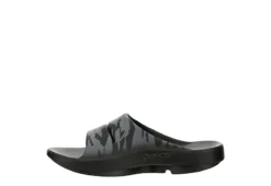 Oofos Mens Ooahh Sport Slide Sandals - Black -ADAS Shoes Shop US 01 502411 03