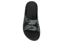 Oofos Mens Ooahh Sport Slide Sandals - Black -ADAS Shoes Shop US 01 502411 05
