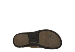 Franco Fortini Mens Newport Flip Flop Sandal - Tan -ADAS Shoes Shop US 01 502429 06