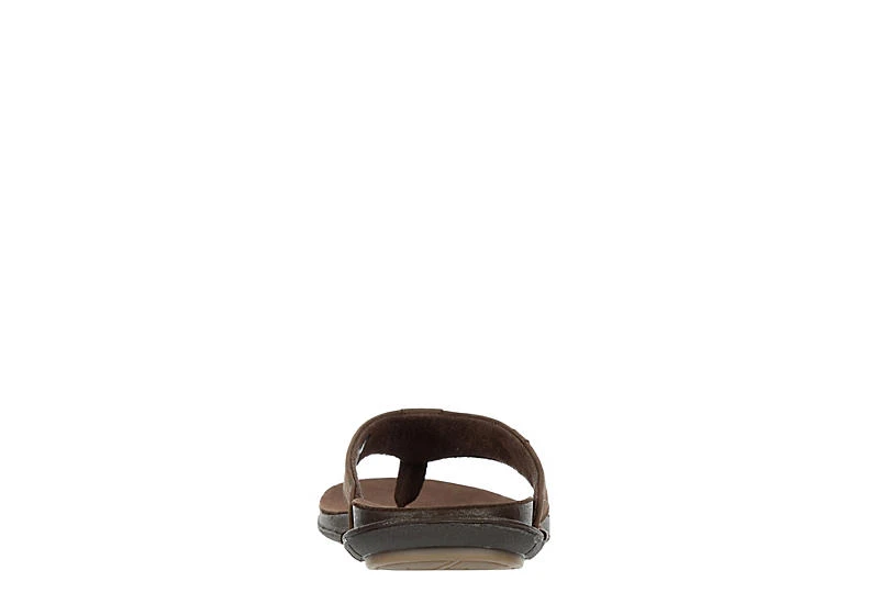 Franco Fortini Mens Newport Flip Flop Sandal - Dark Brown 5 Franco Fortini Mens Newport Flip Flop Sandal - Dark Brown - Image 5