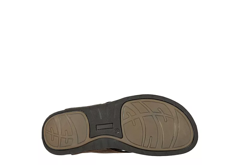 Franco Fortini Mens Newport Flip Flop Sandal - Dark Brown 7 Franco Fortini Mens Newport Flip Flop Sandal - Dark Brown - Image 7