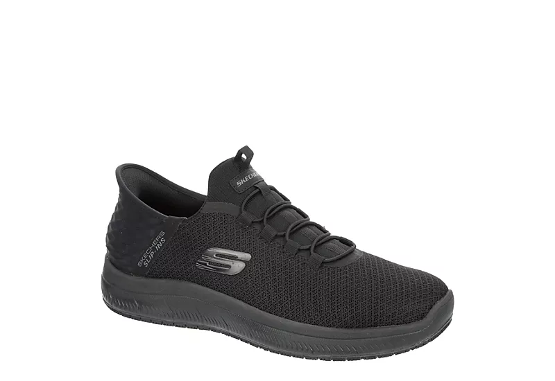 Skechers Mens Slip-ins Summits Colsin Slip Resistant Work Shoe - Black 1 Skechers Mens Slip-ins Summits Colsin Slip Resistant Work Shoe - Black
