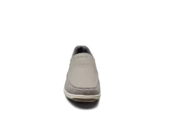 Florsheim Mens Lakeside Canvas Moc Toe Slip On Oxford - Grey -ADAS Shoes Shop US 01 502785 02