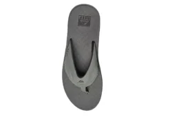 Reef Mens Fanning Flip Flop Sandal - Grey -ADAS Shoes Shop US 01 502817 02