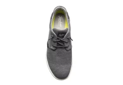 Florsheim Mens Crossover Canvas Plain Toe Slip On Sneaker - Black -ADAS Shoes Shop US 01 502870 05