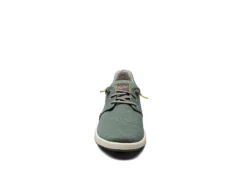 Florsheim Mens Crossover Canvas Plain Toe Slip On Sneaker - Green -ADAS Shoes Shop US 01 502872 02
