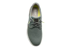 Florsheim Mens Crossover Canvas Plain Toe Slip On Sneaker - Green -ADAS Shoes Shop US 01 502872 05