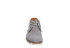 Florsheim Mens Highland Canvas Plain Toe Oxford - Grey -ADAS Shoes Shop US 01 521078 02