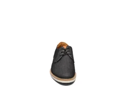 Florsheim Mens Highland Canvas Plain Toe Oxford - Black -ADAS Shoes Shop US 01 521128 02