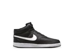 Nike Mens Court Vision Mid Sneaker - Black