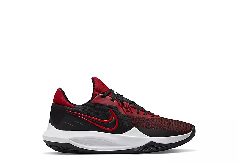 Nike Mens Precision 6 Basketball Shoes - Black 2 Nike Mens Precision 6 Basketball Shoes - Black - Image 2