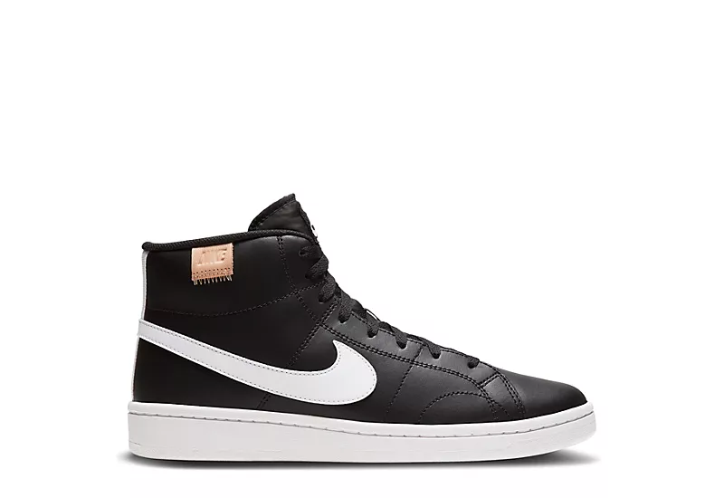 Nike Mens Court Royale 2 Mid Sneaker - Black 2 Nike Mens Court Royale 2 Mid Sneaker - Black - Image 2